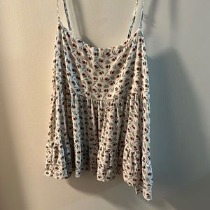 Sunflower skinny strap tank top